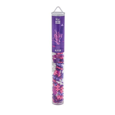 Plus-Plus 100 Piece Tube - Glitter Colour Mix