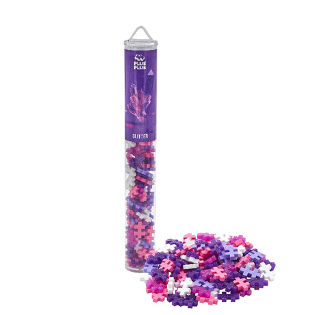 Plus-Plus 100 Piece Tube - Glitter Colour Mix