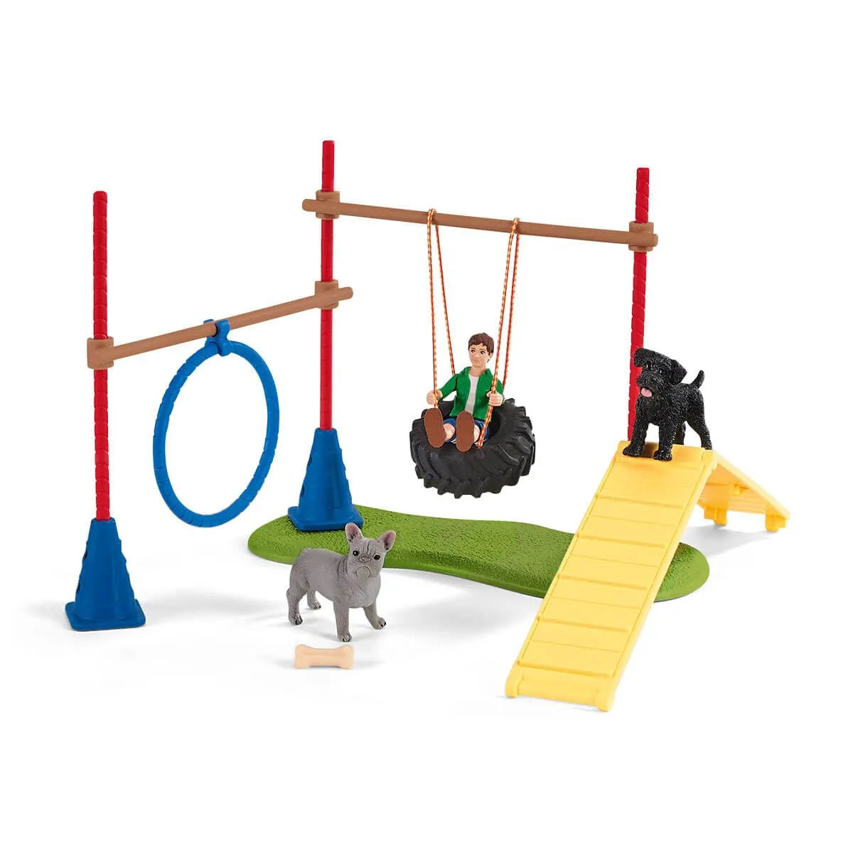Schleich Puppy Agility Training Farm World Set