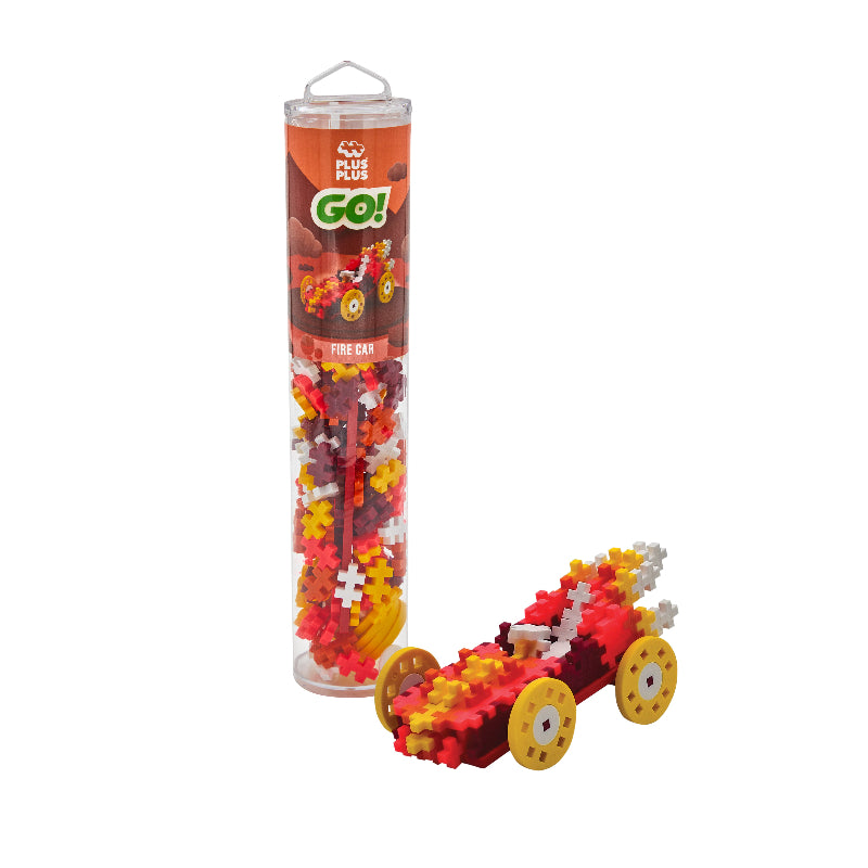 Plus-Plus 200 Piece Tube - Color Cars: Fire