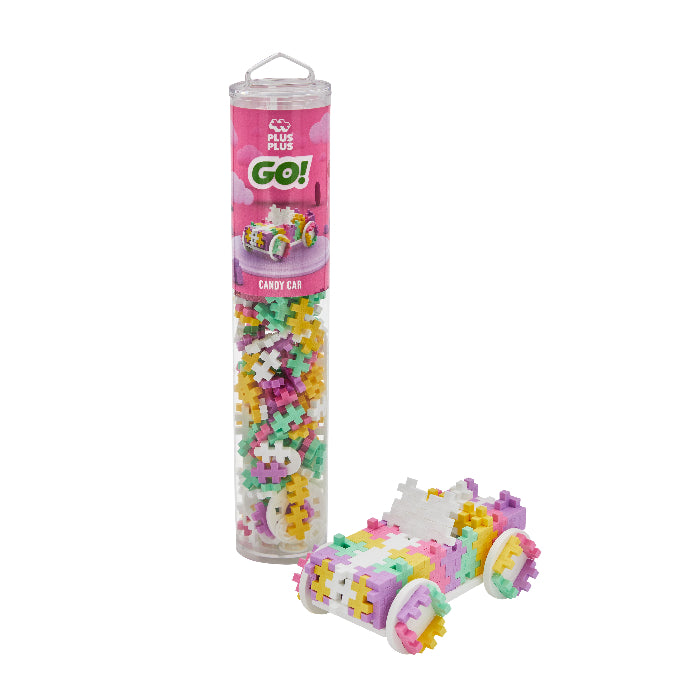 Plus-Plus 200 Piece Tube - Color Cars: Candy