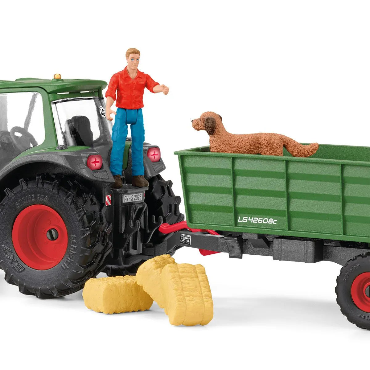Schleich Farm World Tractor with Trailer Set