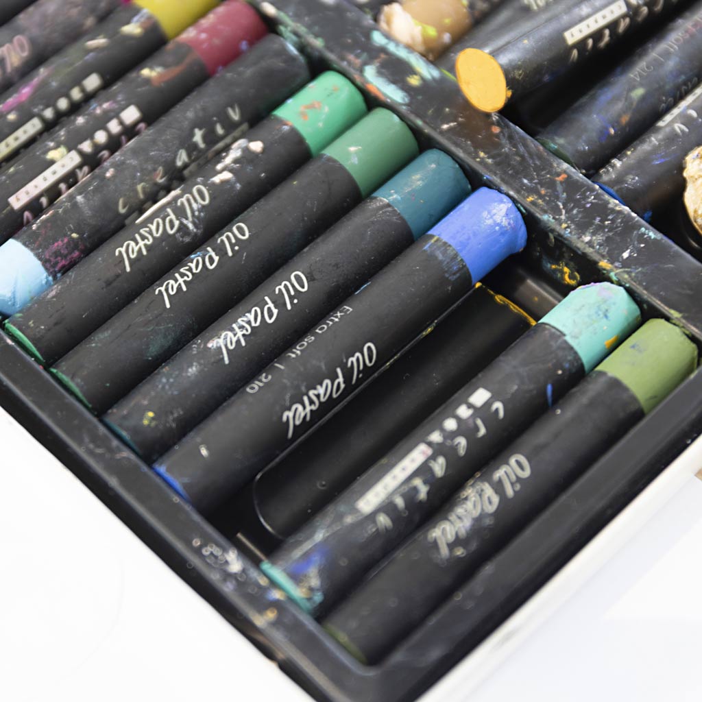 Oil Pastels L:7cm Thickness 11mm  - Assorted Colours (48 Pack)