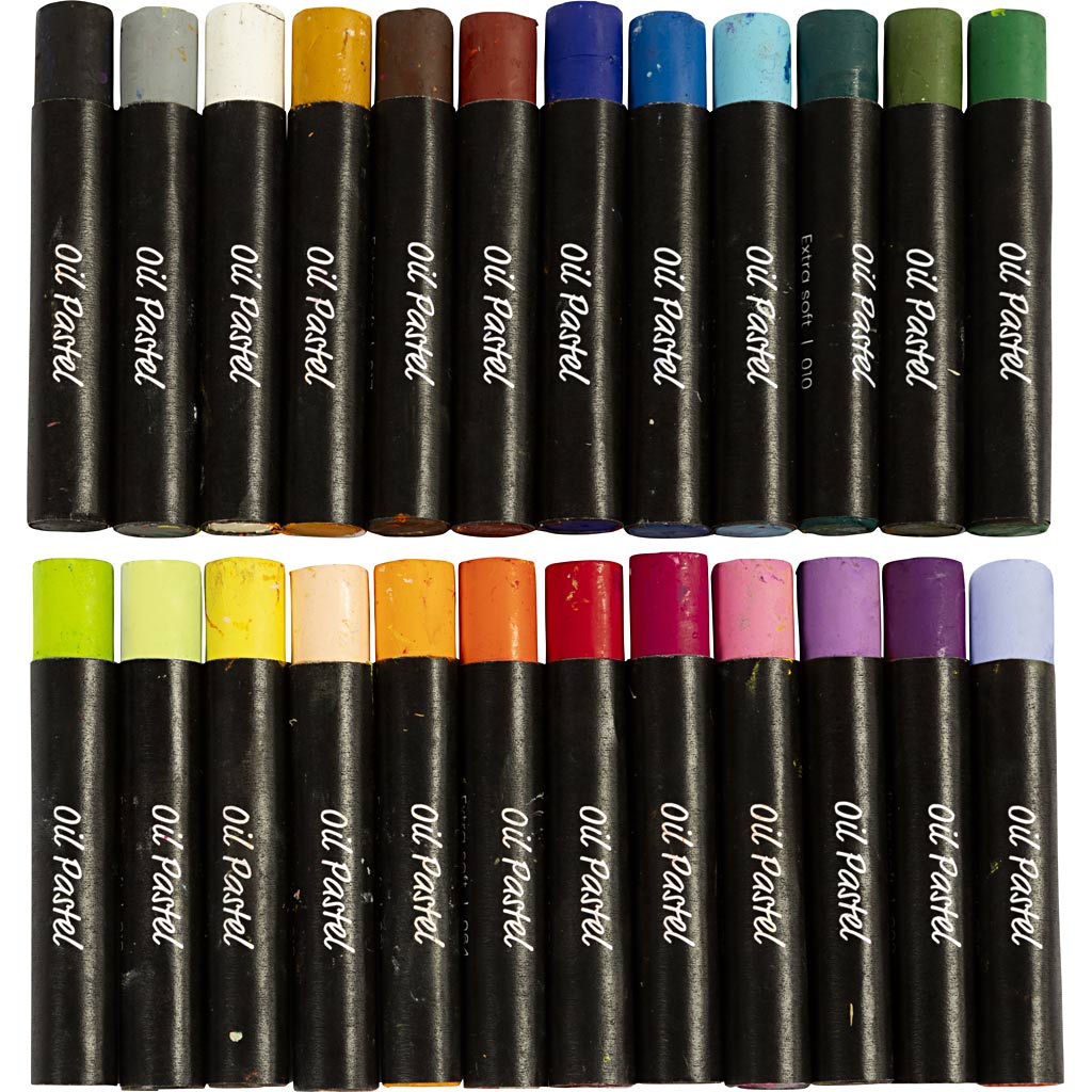 Oil Pastels 7cm Thickness 11mm - Pastel Colours
