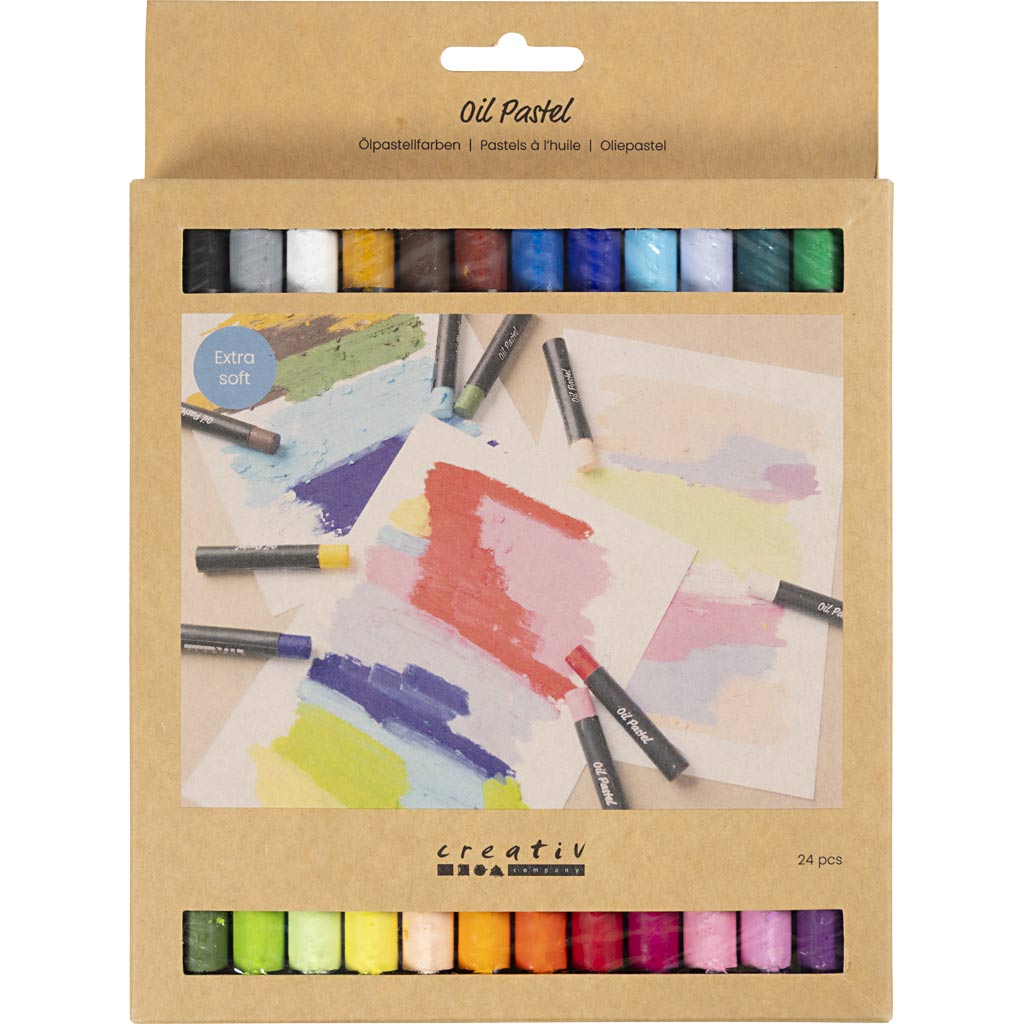 Oil Pastels 7cm Thickness 11mm - Pastel Colours