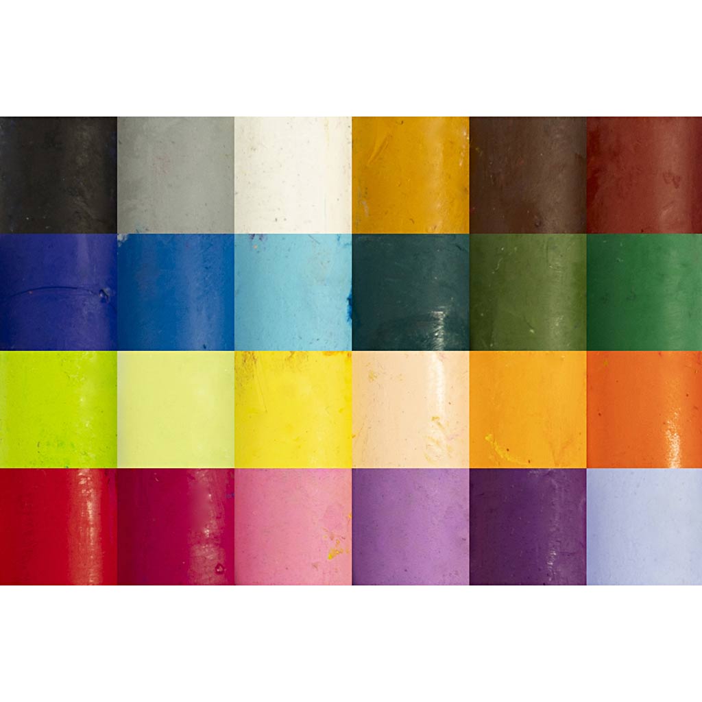 Oil Pastels 7cm Thickness 11mm - Pastel Colours