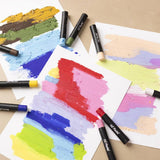 Oil Pastels 7cm Thickness 11mm - Pastel Colours (24 Pack)