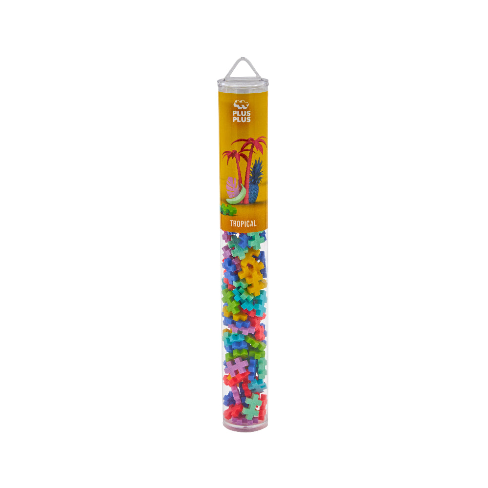 Plus-Plus 100 Piece Tube - Tropical Colour Mix