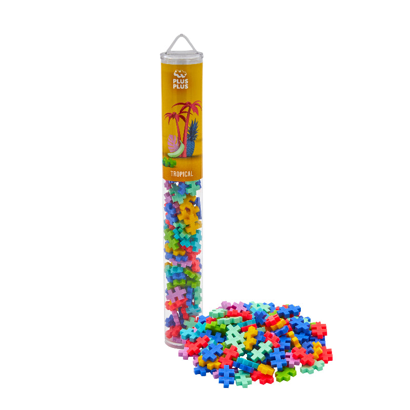 Plus-Plus 100 Piece Tube - Tropical Colour Mix