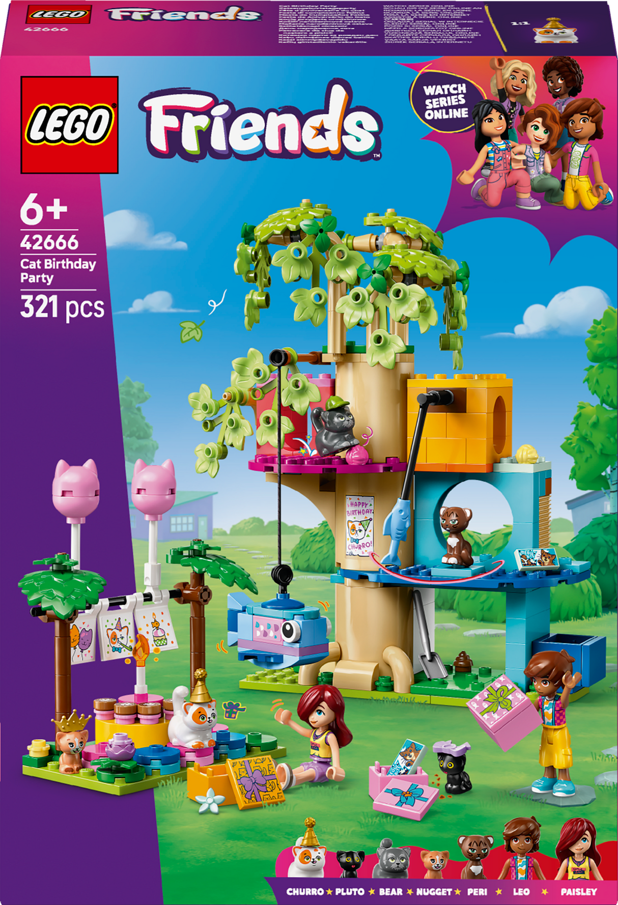 Lego Friends - Cat Birthday Party & Tree House
