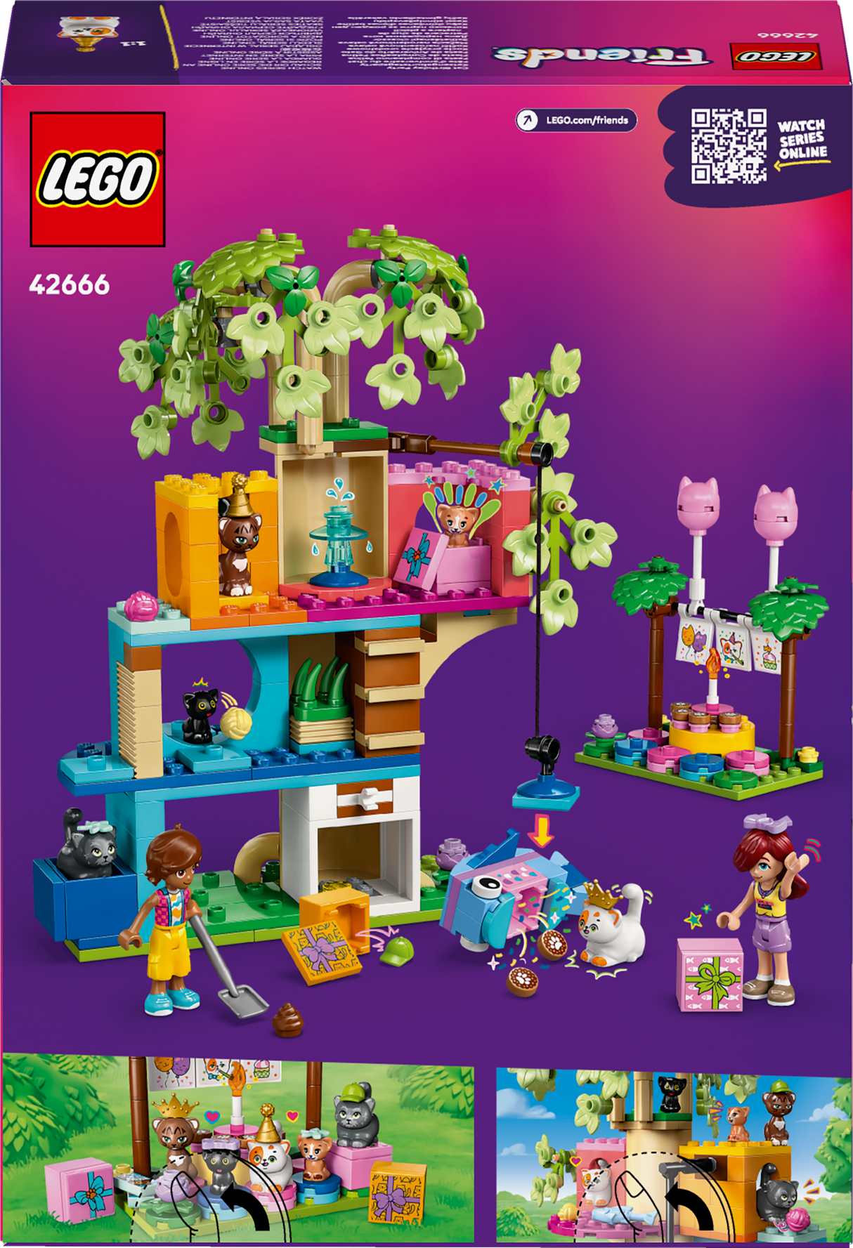 Lego Friends - Cat Birthday Party & Tree House