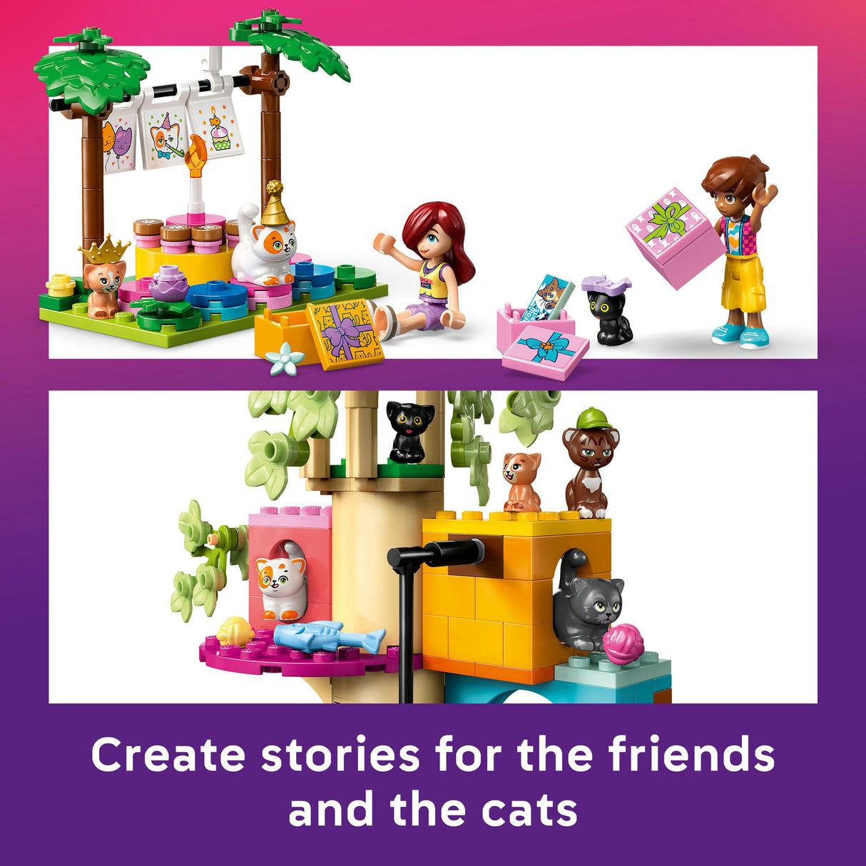 Lego Friends - Cat Birthday Party & Tree House