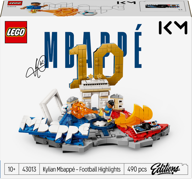 LEGO Mbappé 10 football highlights set with packaging