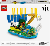 LEGO Vini Jr. Football Highlights set on a white background with LEGO branding.