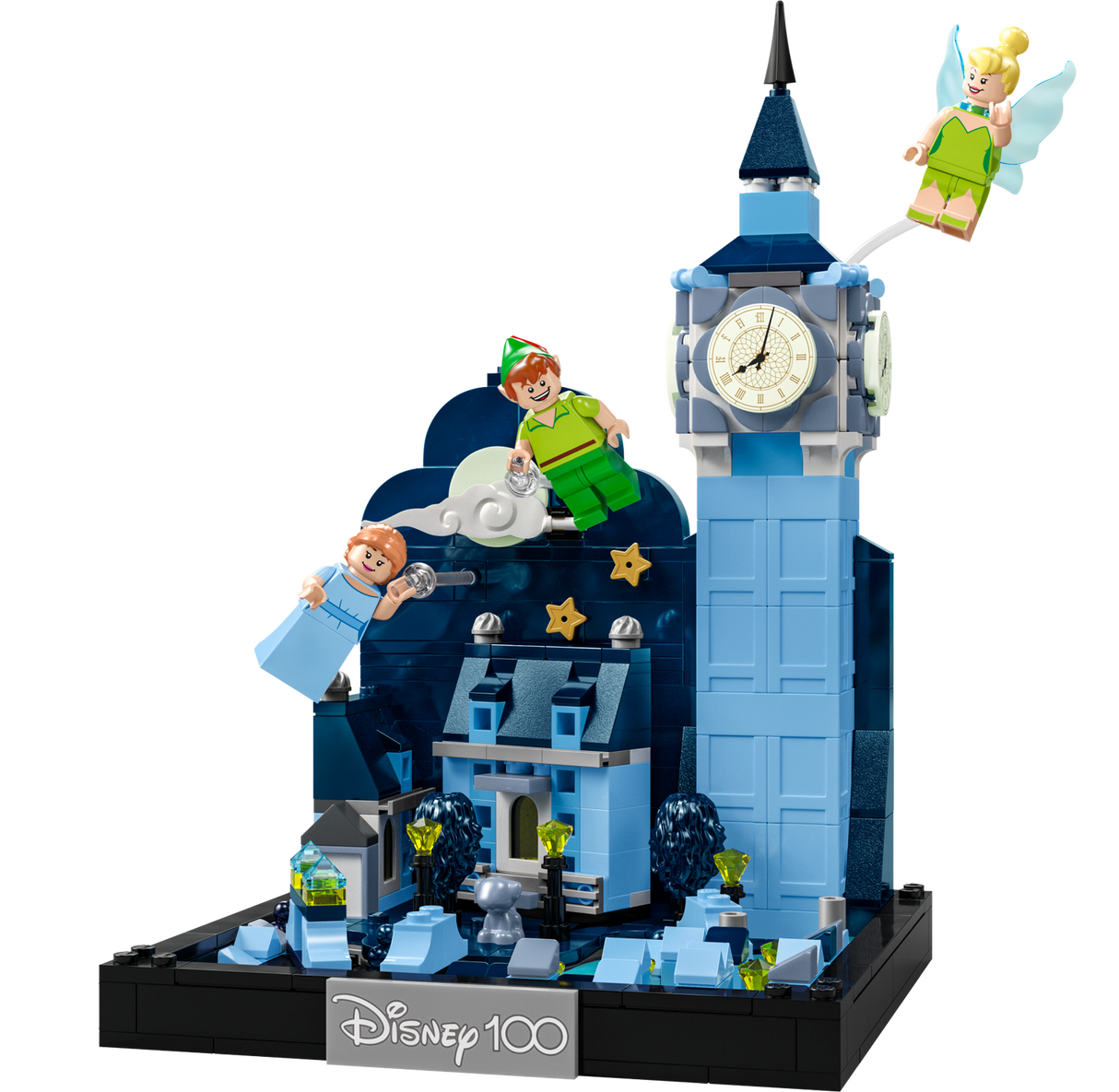 Lego Disney Peter Pan and Wendys Flight over London
