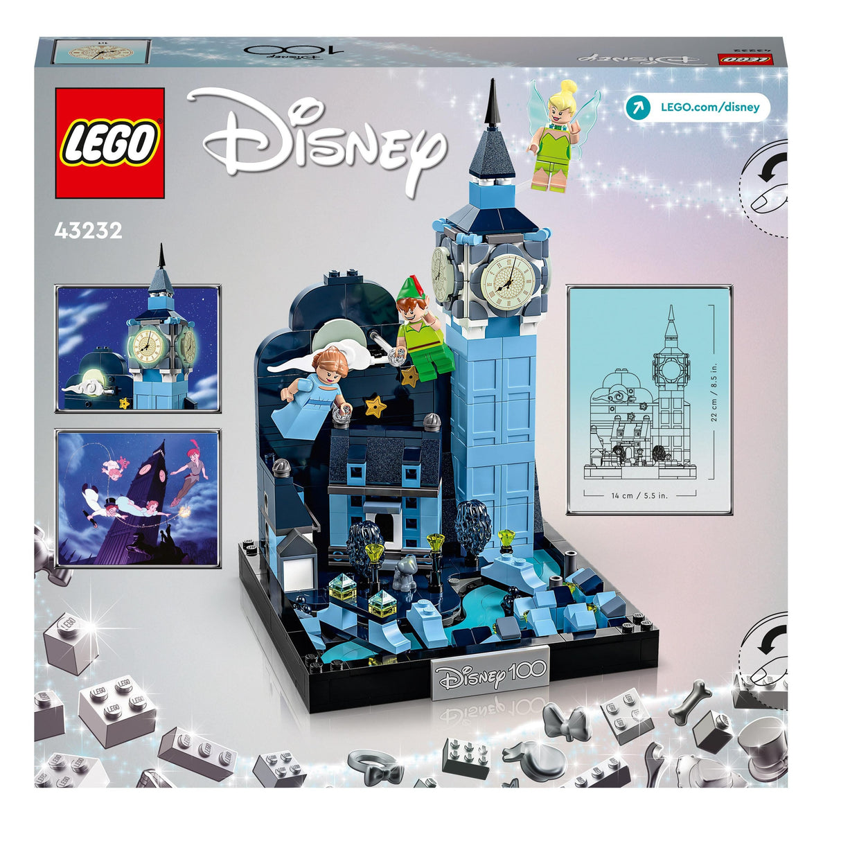 Lego Disney Peter Pan and Wendys Flight over London