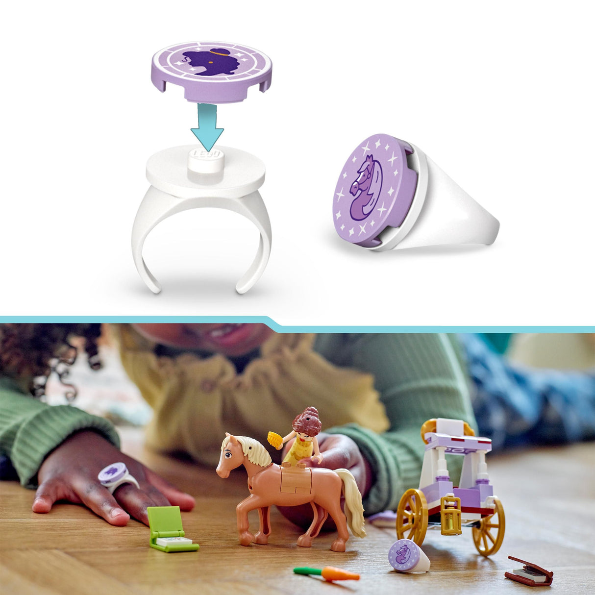 Lego Disney Princess Belle's Storytime Horse Carriage Set