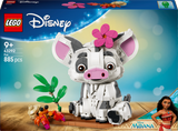 LEGO Disney Moana Pua building set packaging with character and scenic background