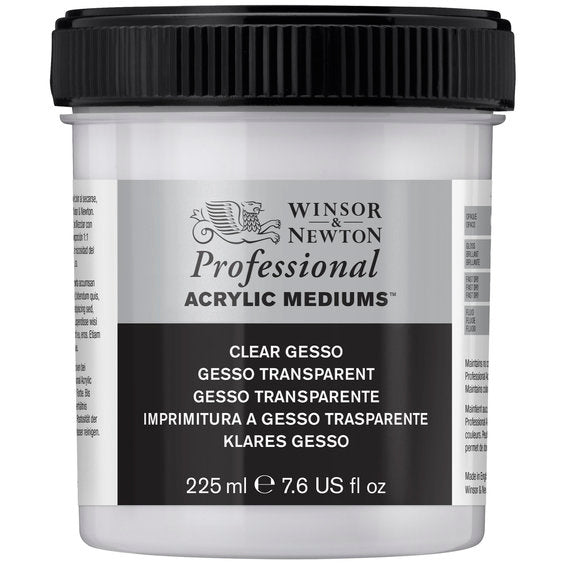 Winsor & Newton Professional Acrylic Medium Clear Gesso 225ml
