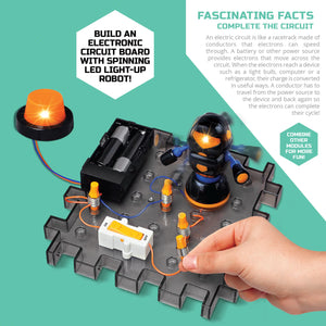 Discovery #Mindblown Action Circuitry Robot Spinner Experiment Set, with Mini Spinning Robot