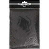 Iron on foil, A5 14.8x21 cm, 1 sheet, black