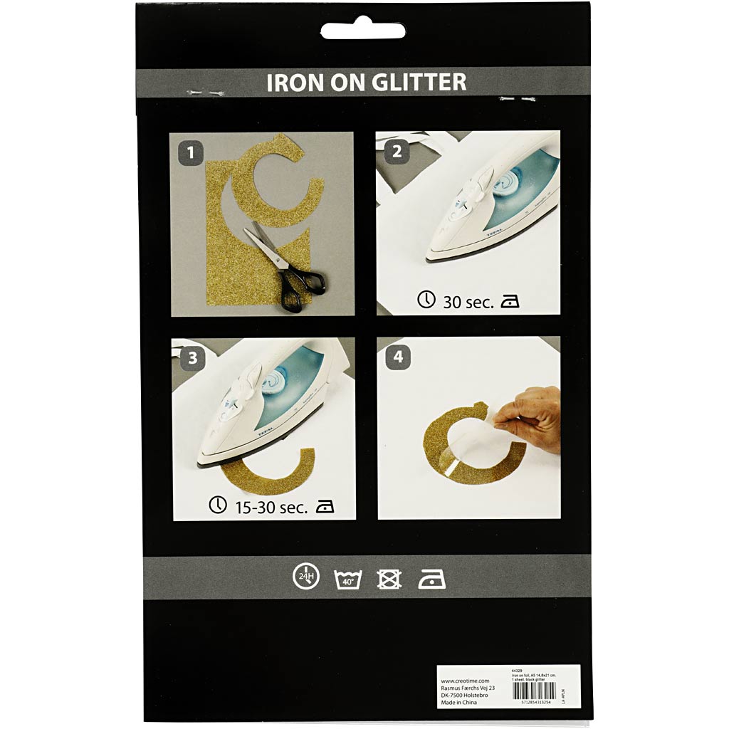 Iron on foil