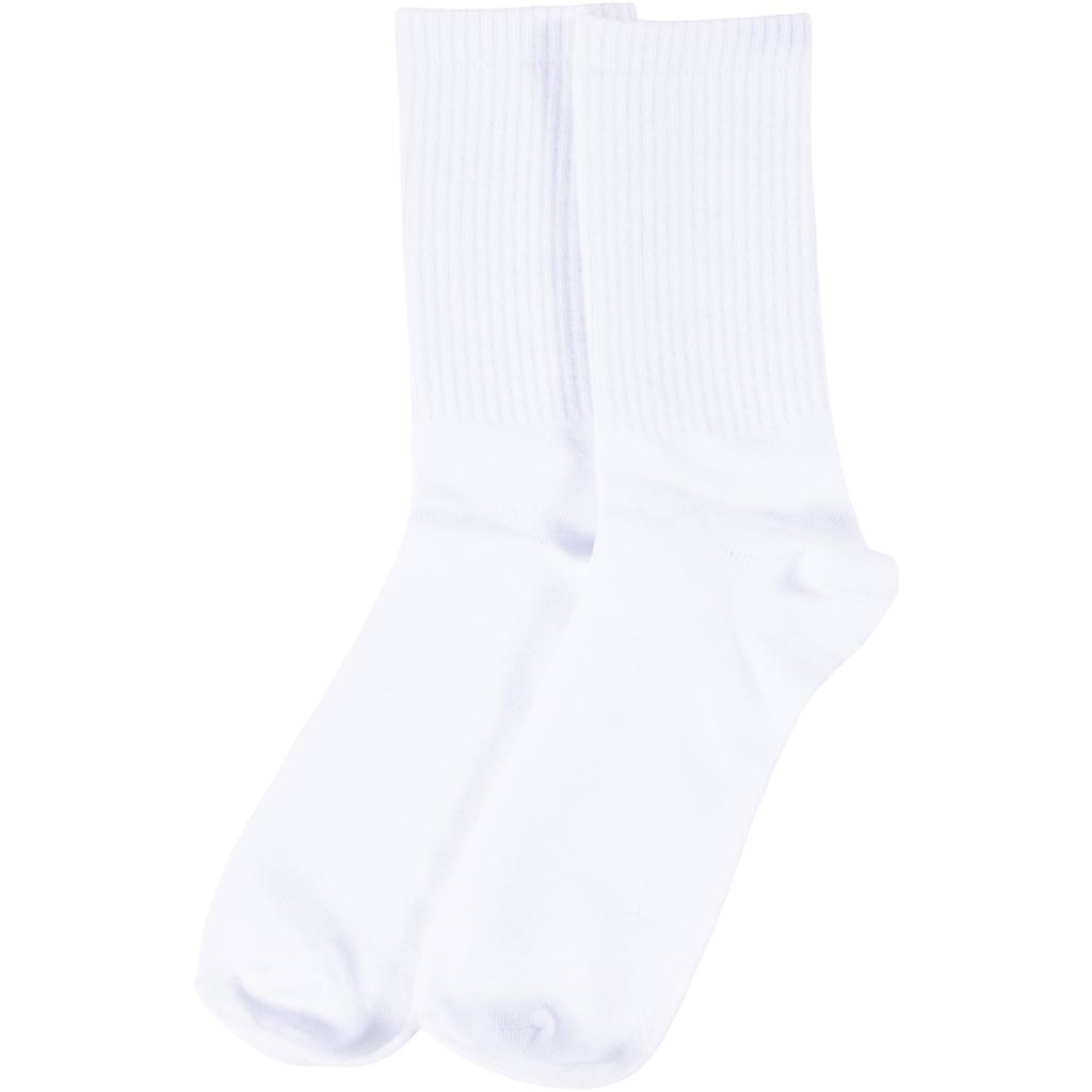 Cotton Socks Size 39-42 - White (10 pairs)