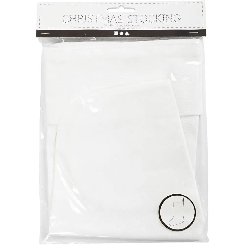 Christmas Stocking - Blank White