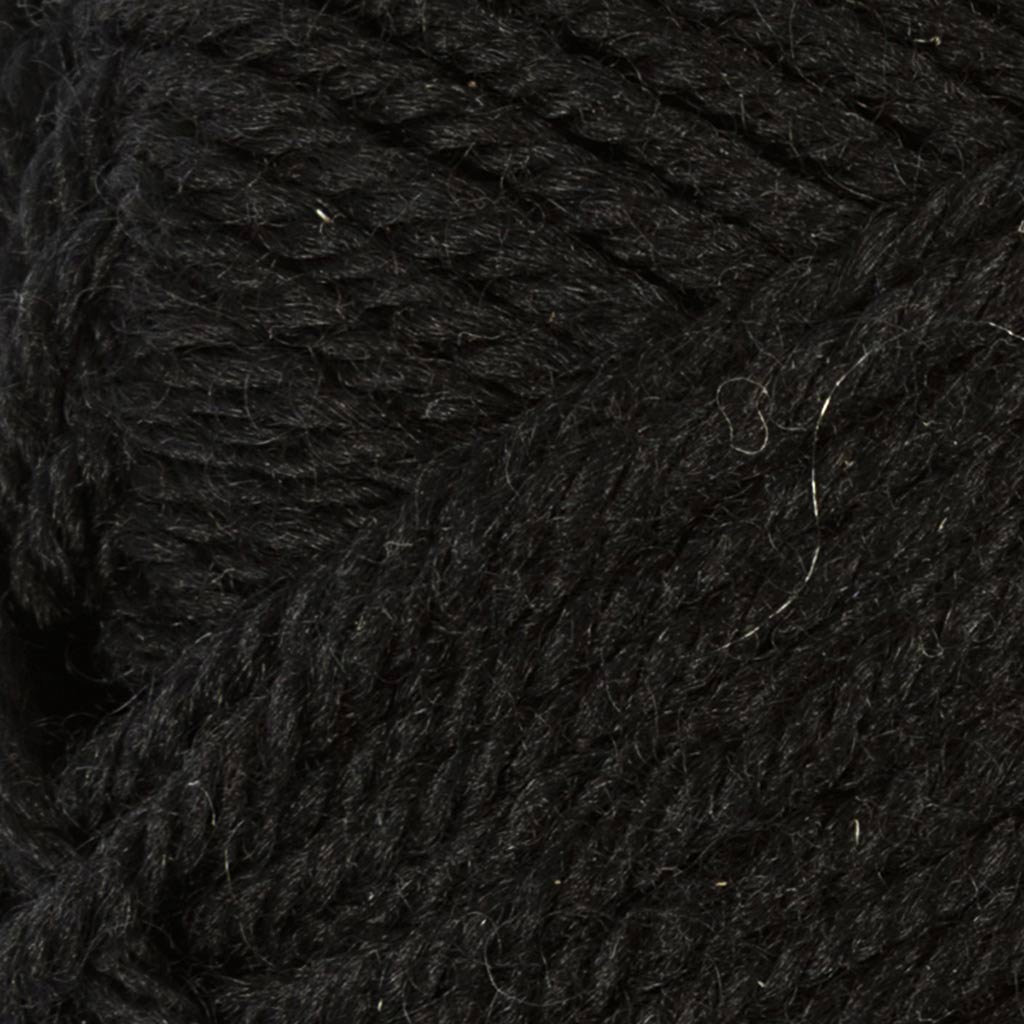 Melbourne Wool Yarn L: 92m Needle 4-5.5 Black 50g