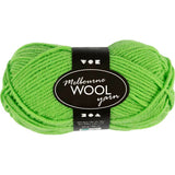 Melbourne Wool Yarn L: 92m Needle 4-5.5 Neon Green 50g Ball