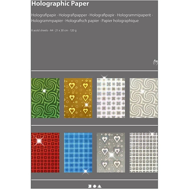 Holographic Paper - 8 Pack
