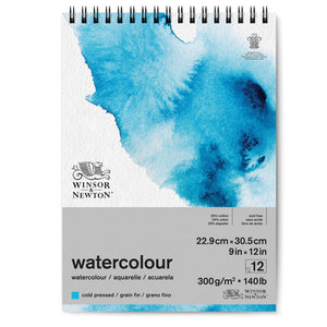 Winsor & Newton Watercolour Pad (Spiral) Cold Press 9x12inch