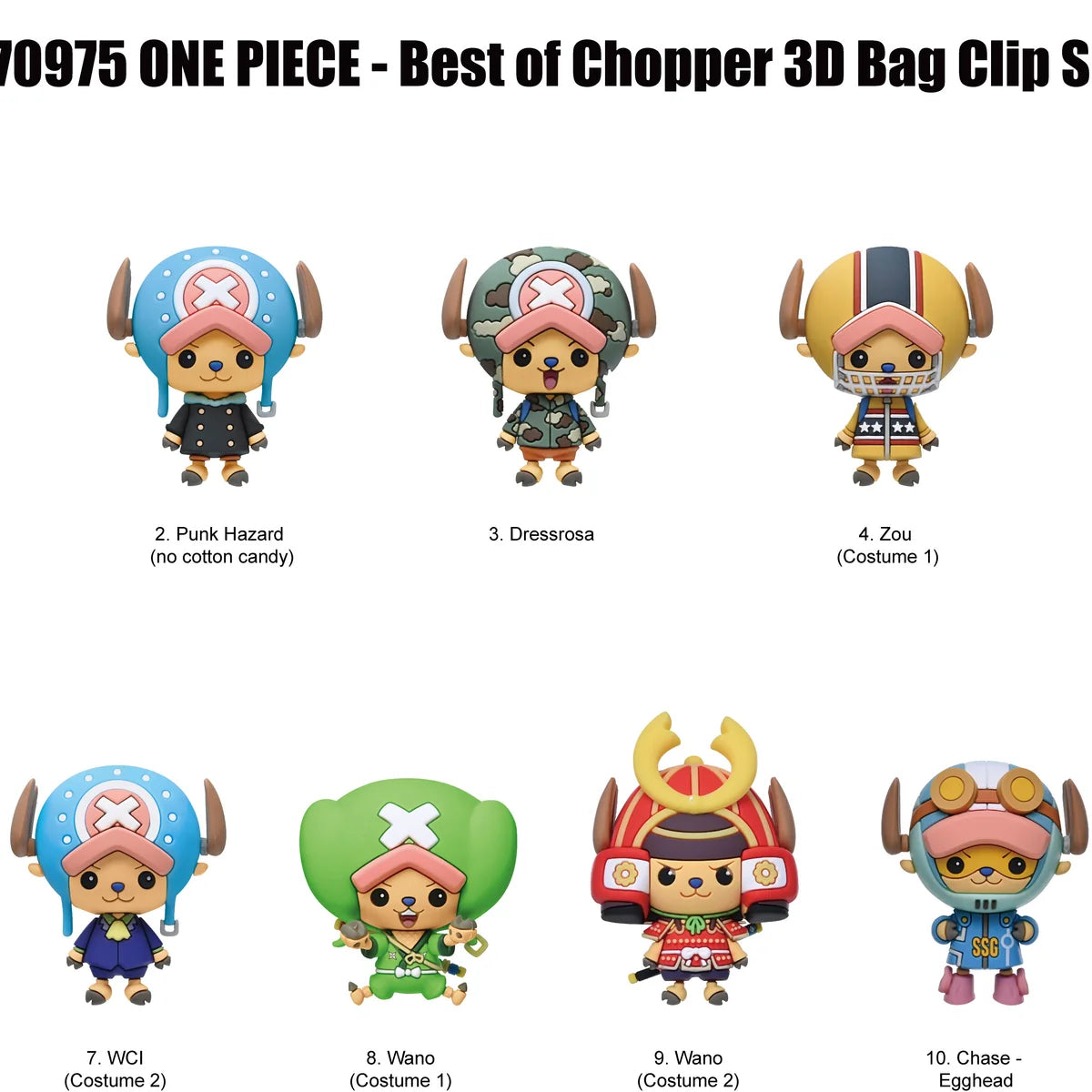 One Piece Series 8 Bag Clips Blind Bags