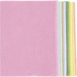 Craft Felt A4 210x297mm - Pastel Colours (10 Pack)