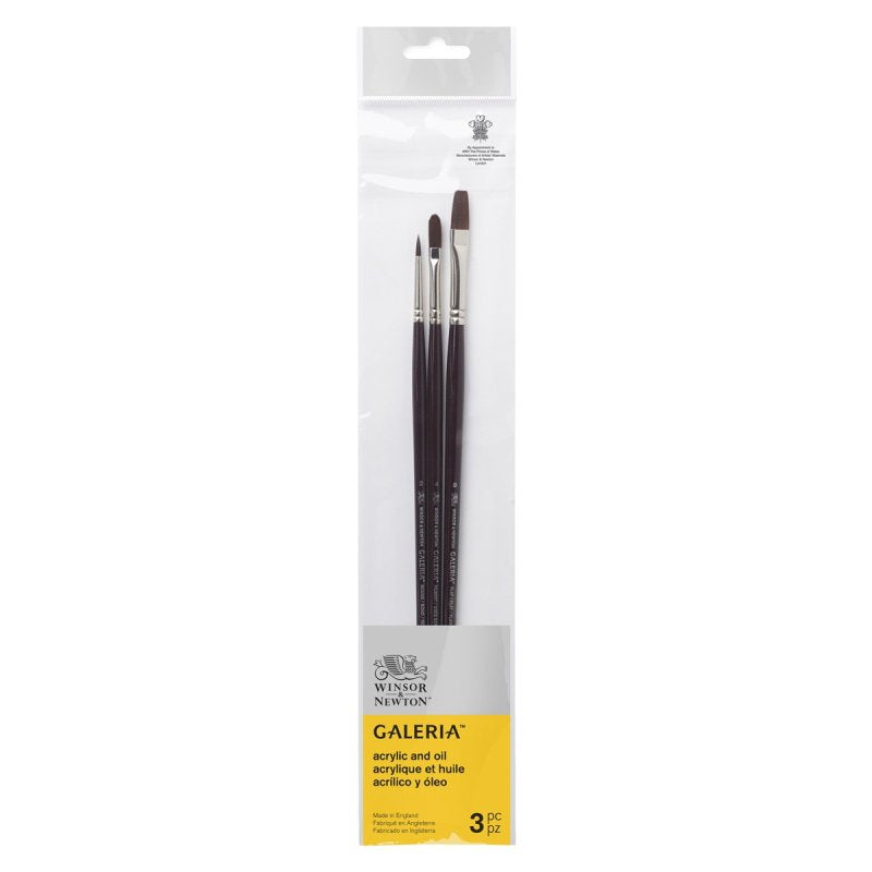 Winsor & Newton Galeria Brush Long Handle V2 (Set of 3)