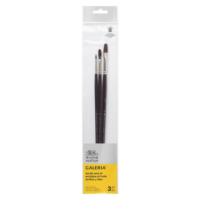 Winsor & Newton Galeria Brush Long Handle V2 (Set of 3)