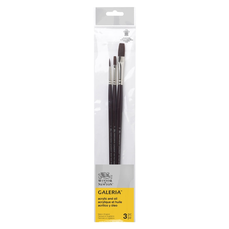 Winsor & Newton Galeria Brush Long Handle (Set of 3)