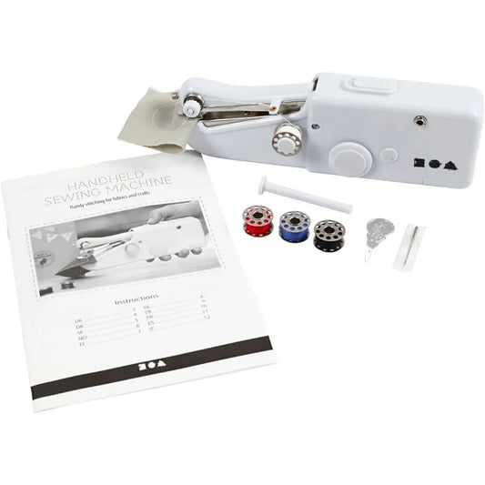 Handheld Sewing Machine, White, H: 6,7 Cm, L: 20,5cm