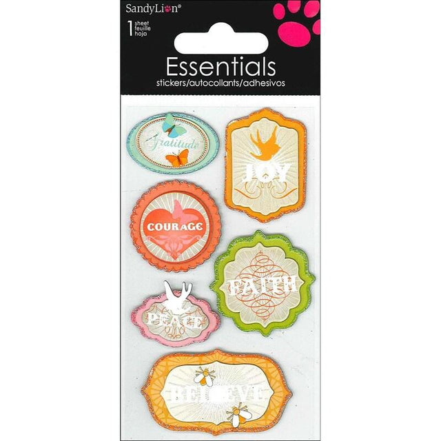Essentials Sticker Sheet - Words of Encouragement