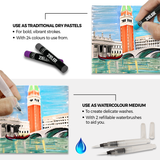 Zieler Water Soluble Oil Pastel Intense (Set of 24)