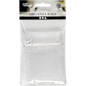 Organza Bags 7x10cm 10pcs White