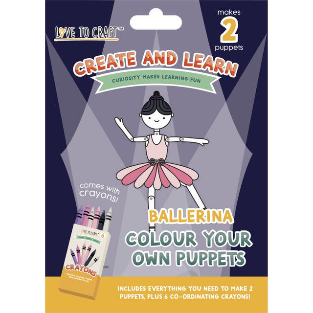 Colour Your Own Puppets Ballerina