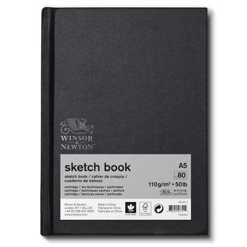 Winsor & Newton Hardback Sketch Book 110gsm - A5 Bound