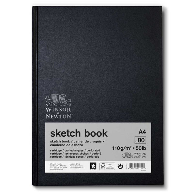 Winsor & Newton Hardback Sketch Book 110gsm - A4 Bound