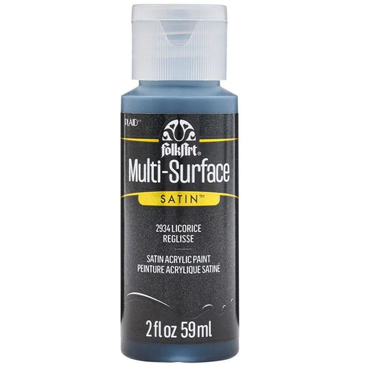 FolkArt Multi-Surface Acrylic 59ml - Licorice