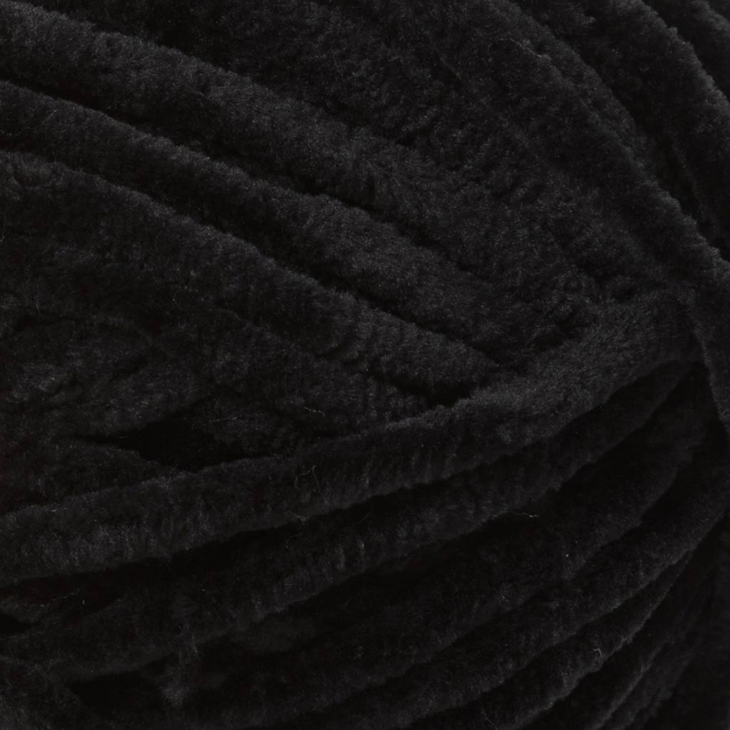 Velour Yarn L: 105m Needle 5-6 Black 100g
