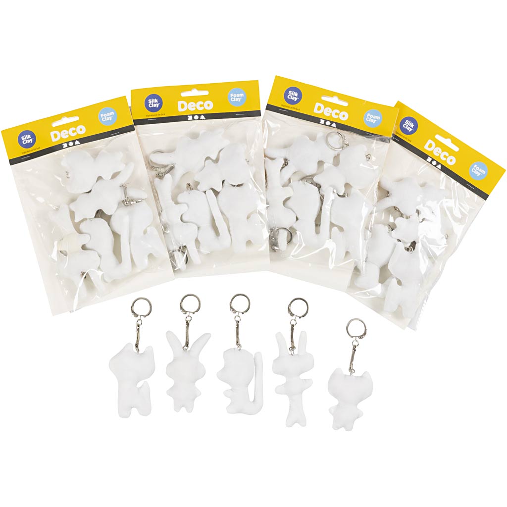 Fabric Figures with key rings