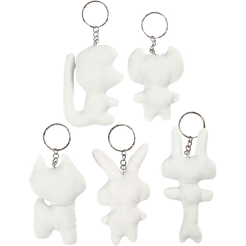 Fabric Figures with key rings