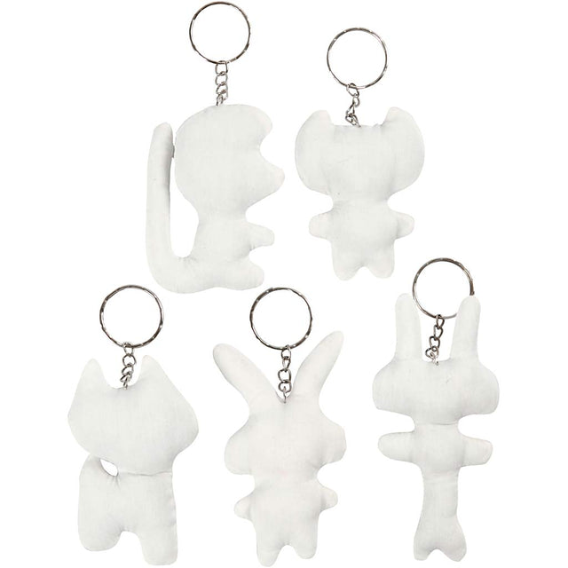 Fabric Figures with key rings