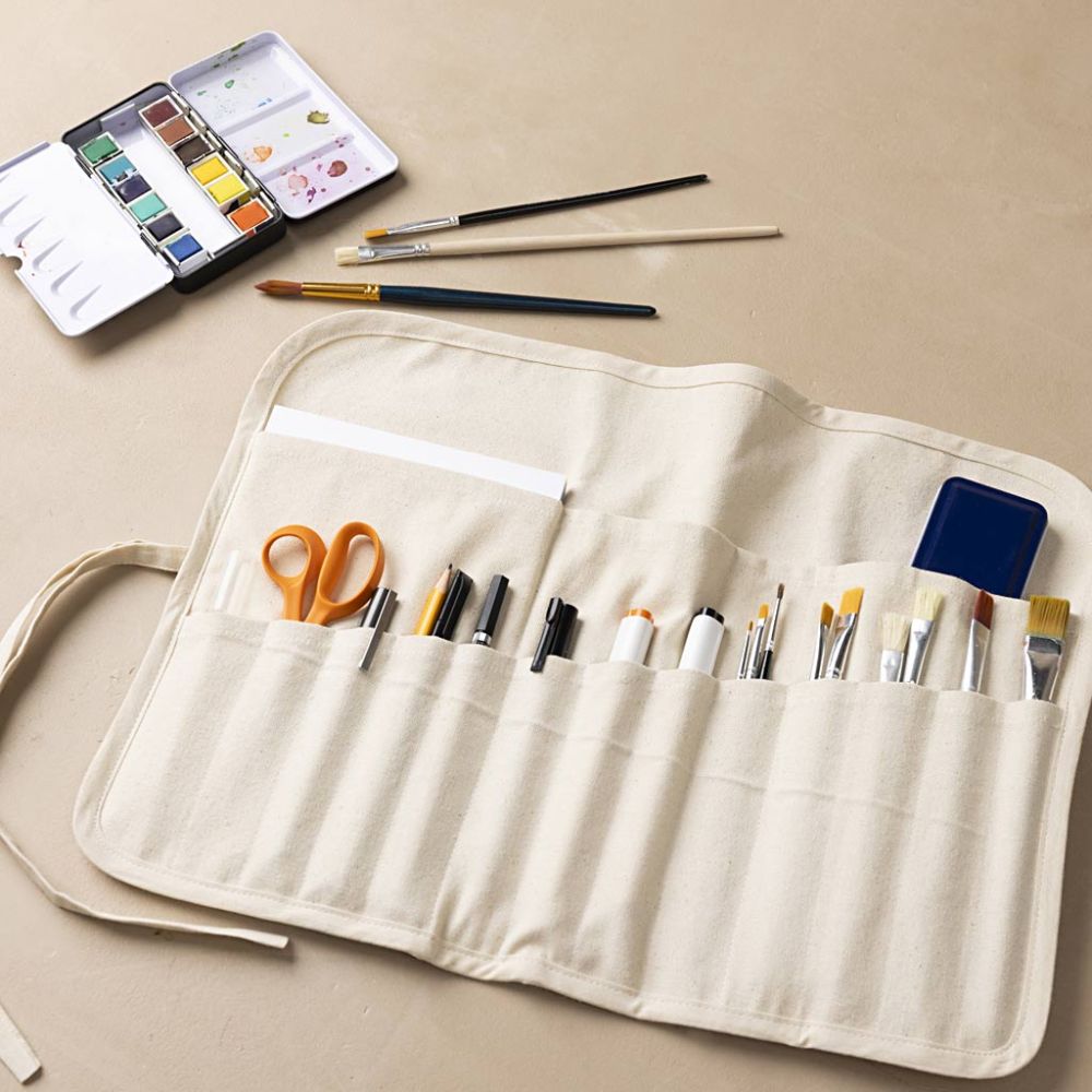 Artist Roll Up Organizer Case 45x33cm 300g - Light Natural